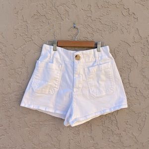 Maeve by Anthropologie the "Colette” White denim shorts. Size 27